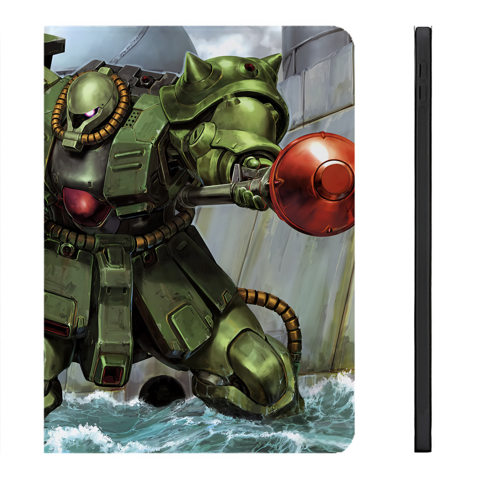 （画像用） 機動戦士ガンダム Mobile Suit Gundam IPadケース ペンホルダー付き ブックスタイルデザイン